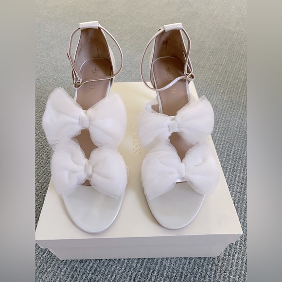 BHLDN Double Tulle Bow Heel - Picture 10 of 10
